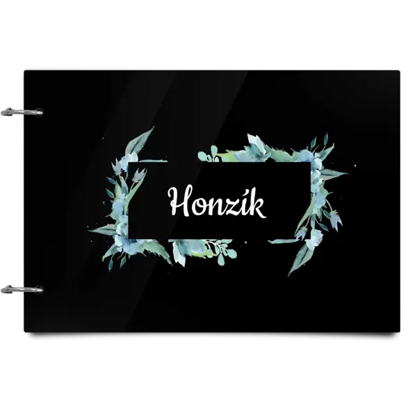 Plexi album sa sponami Zelené lístočky s menom