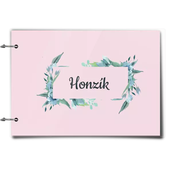 Plexi album sa sponami Zelené lístočky s menom