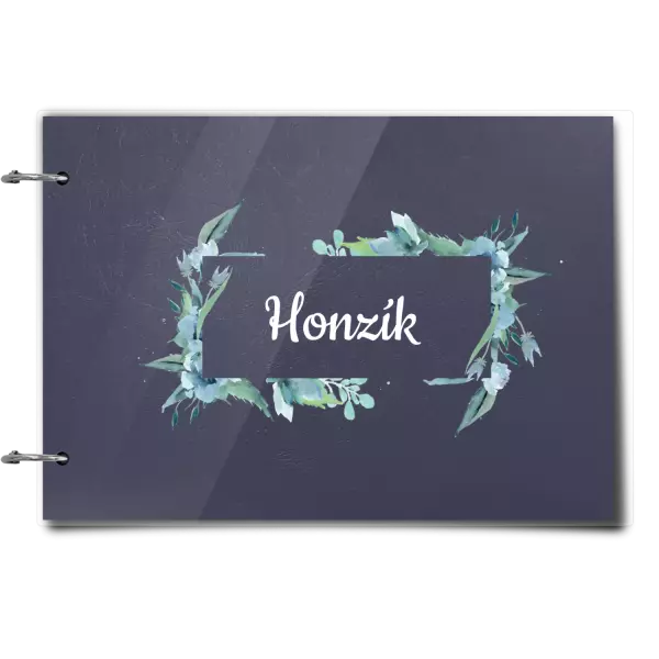 Plexi album sa sponami Zelené lístočky s menom