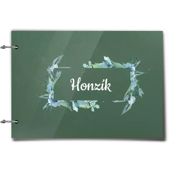 Plexi album sa sponami Zelené lístočky s menom