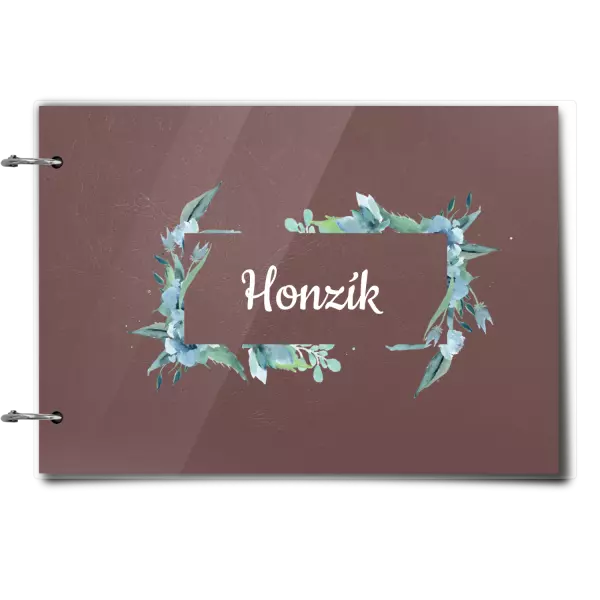 Plexi album sa sponami Zelené lístočky s menom