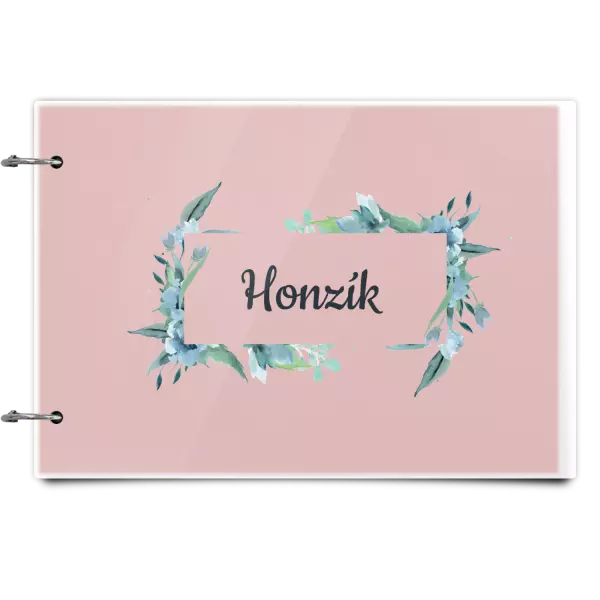 Plexi album sa sponami Zelené lístočky s menom