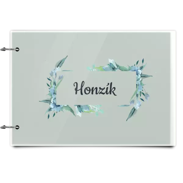 Plexi album sa sponami Zelené lístočky s menom