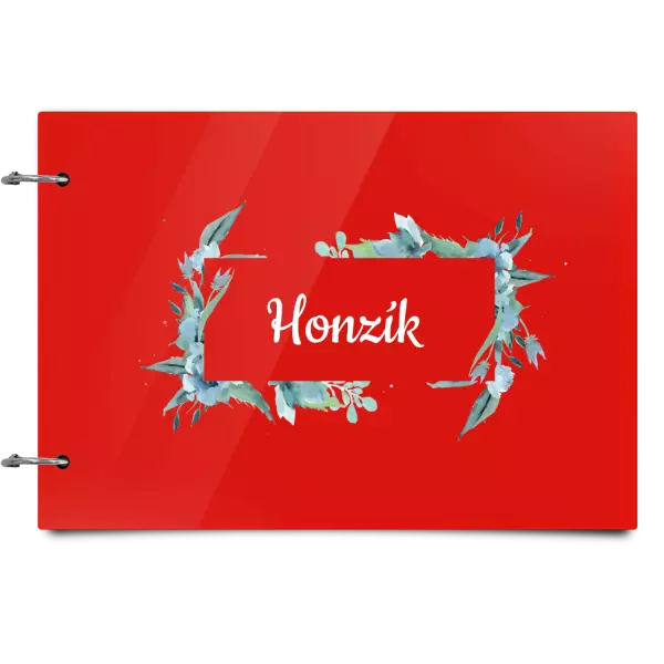 Plexi album sa sponami Zelené lístočky s menom