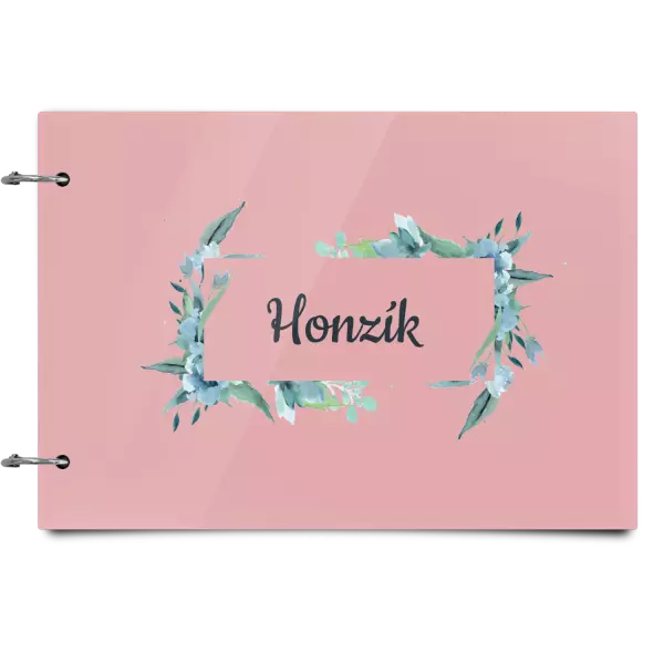 Plexi album sa sponami Zelené lístočky s menom