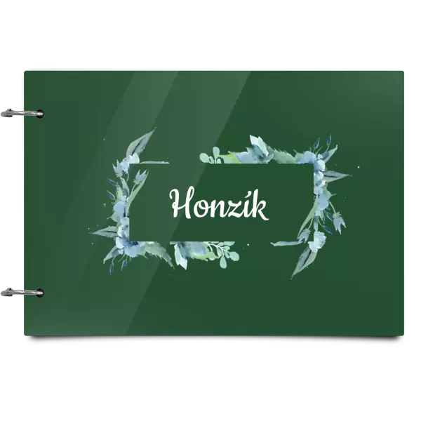 Plexi album sa sponami Zelené lístočky s menom