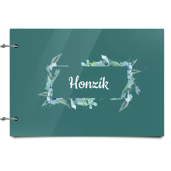 Plexi album sa sponami Zelené lístočky s menom