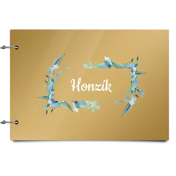 Plexi album sa sponami Zelené lístočky s menom