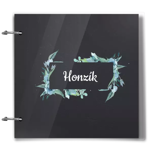 Plexi album sa sponami Zelené lístočky s menom