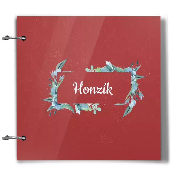 Plexi album sa sponami Zelené lístočky s menom