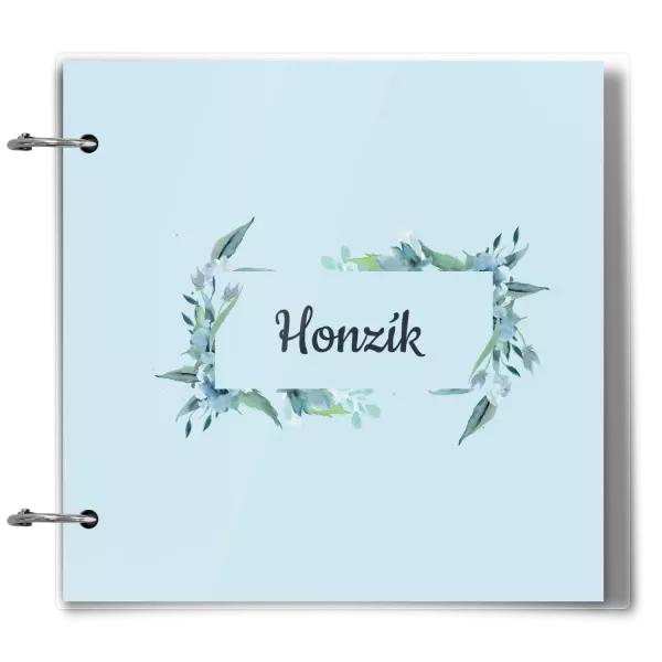 Plexi album sa sponami Zelené lístočky s menom