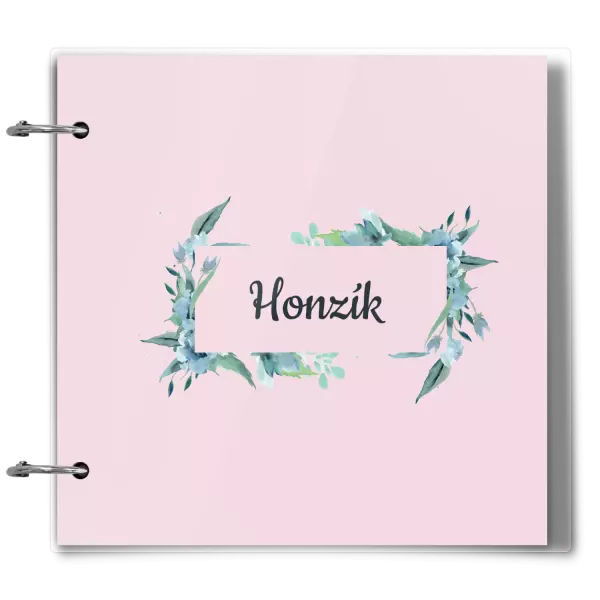 Plexi album sa sponami Zelené lístočky s menom