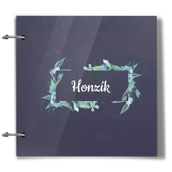 Plexi album sa sponami Zelené lístočky s menom