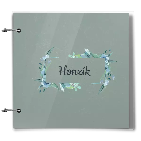 Plexi album sa sponami Zelené lístočky s menom