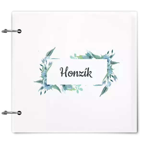 Plexi album sa sponami Zelené lístočky s menom
