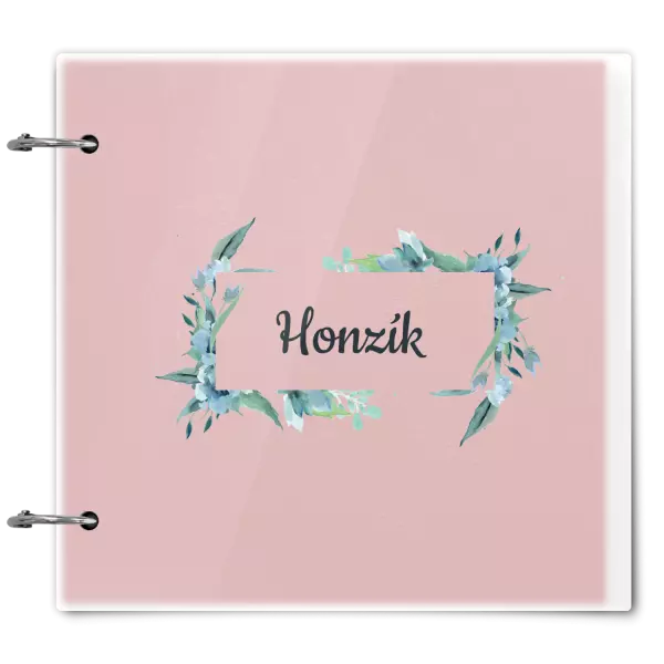 Plexi album sa sponami Zelené lístočky s menom
