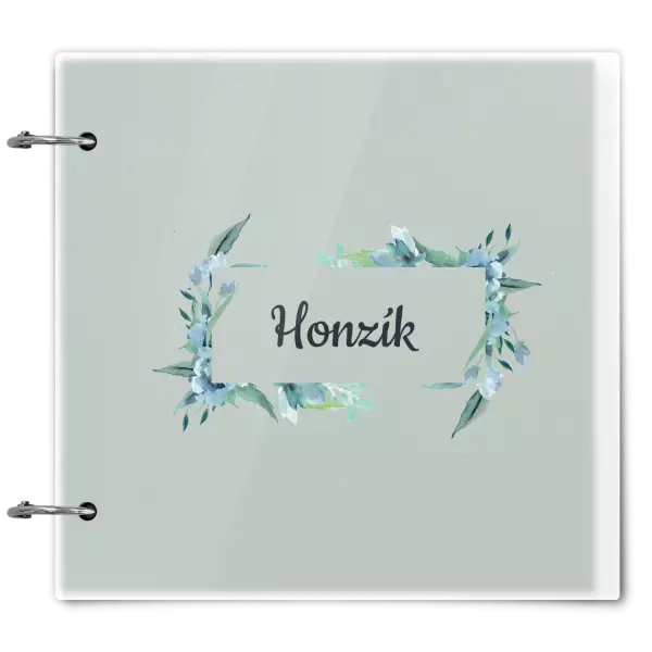 Plexi album sa sponami Zelené lístočky s menom