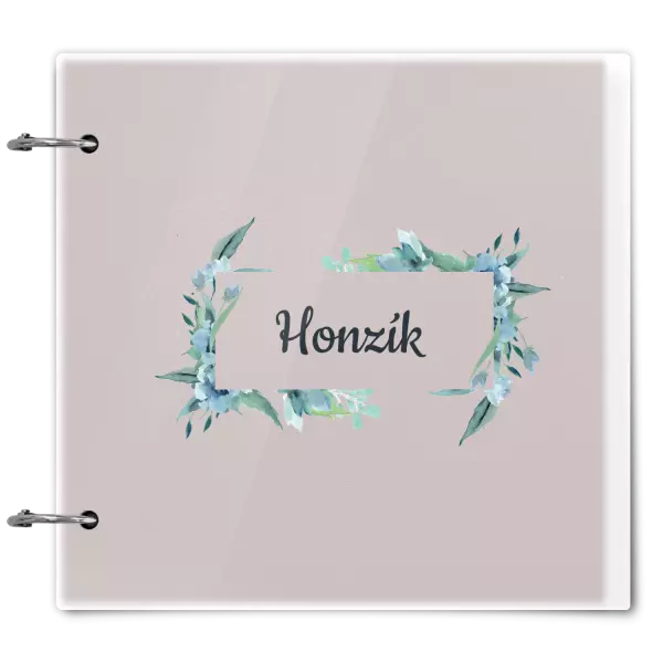 Plexi album sa sponami Zelené lístočky s menom