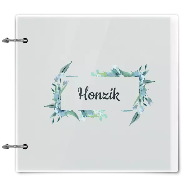 Plexi album sa sponami Zelené lístočky s menom