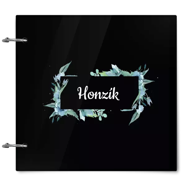 Plexi album sa sponami Zelené lístočky s menom