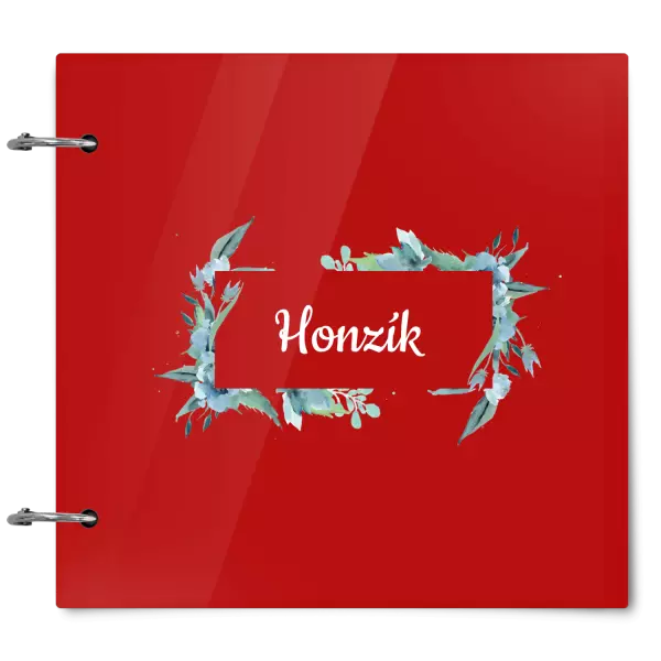 Plexi album sa sponami Zelené lístočky s menom