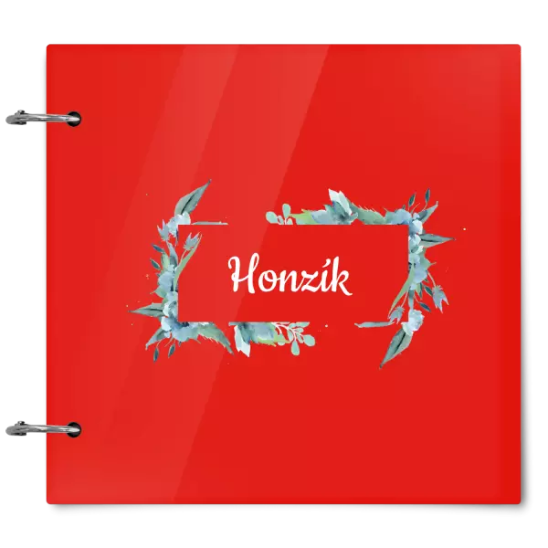 Plexi album sa sponami Zelené lístočky s menom