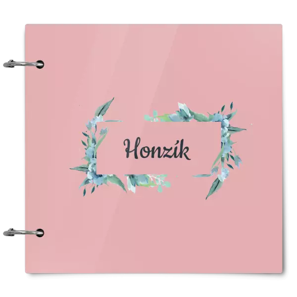 Plexi album sa sponami Zelené lístočky s menom