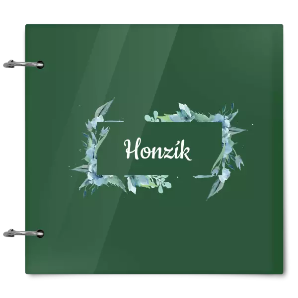 Plexi album sa sponami Zelené lístočky s menom