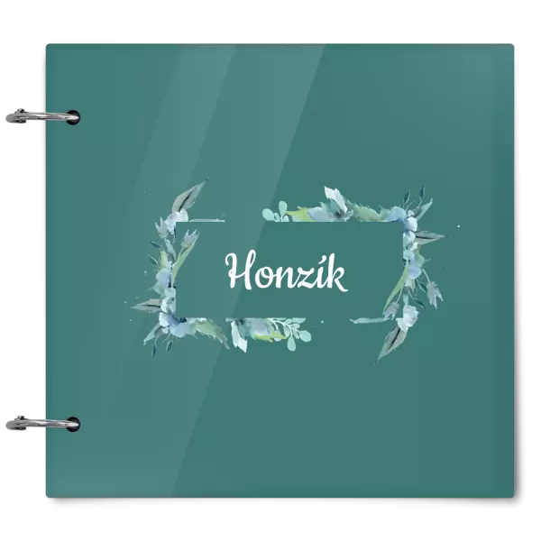 Plexi album sa sponami Zelené lístočky s menom