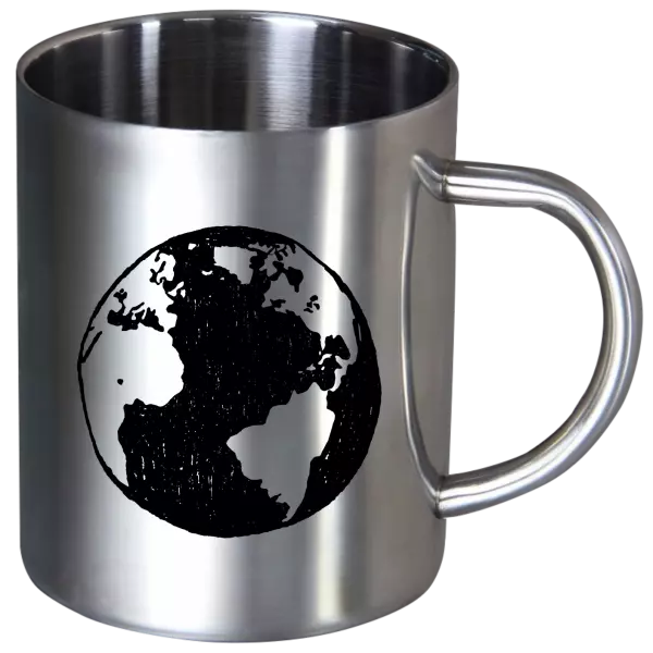 Nerezový hrnček Zem