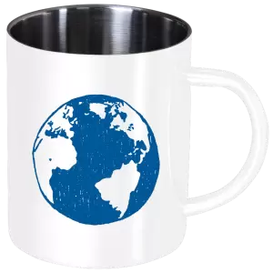 Nerezový hrnček Zem