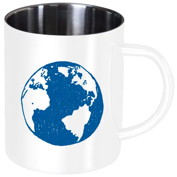 Nerezový hrnček Zem