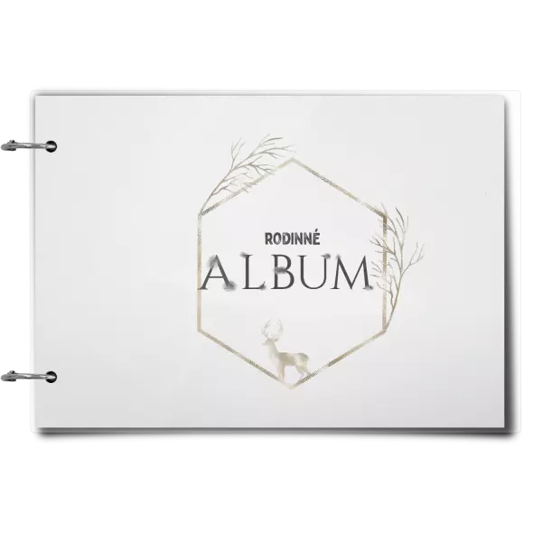 Plexi album sa sponami Zlatý jeleň v šesťuholníku