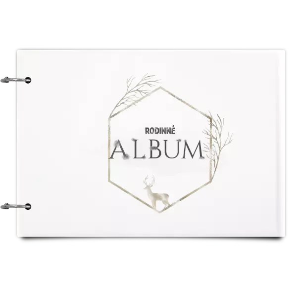 Plexi album sa sponami Zlatý jeleň v šesťuholníku