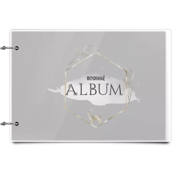 Plexi album sa sponami Zlatý jeleň v šesťuholníku