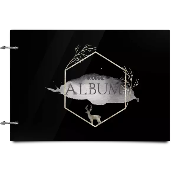 Plexi album sa sponami Zlatý jeleň v šesťuholníku