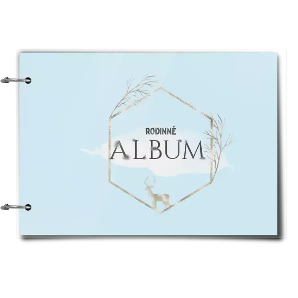 Plexi album sa sponami Zlatý jeleň v šesťuholníku