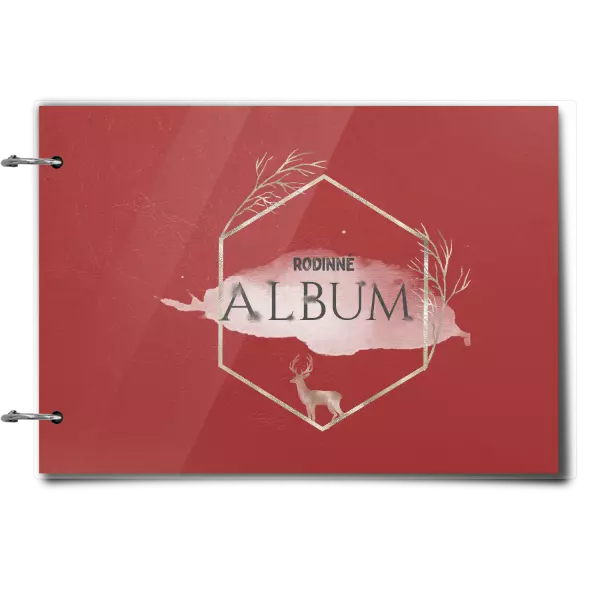 Plexi album sa sponami Zlatý jeleň v šesťuholníku