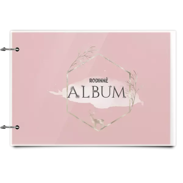 Plexi album sa sponami Zlatý jeleň v šesťuholníku