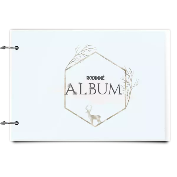 Plexi album sa sponami Zlatý jeleň v šesťuholníku