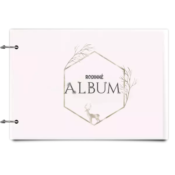 Plexi album sa sponami Zlatý jeleň v šesťuholníku