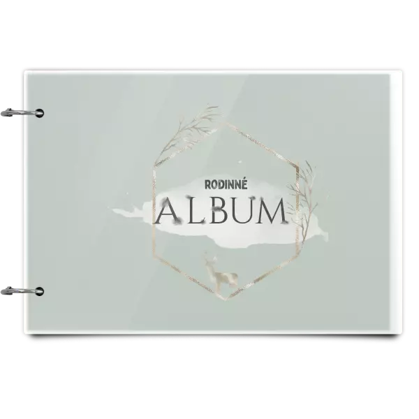 Plexi album sa sponami Zlatý jeleň v šesťuholníku