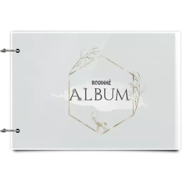 Plexi album sa sponami Zlatý jeleň v šesťuholníku