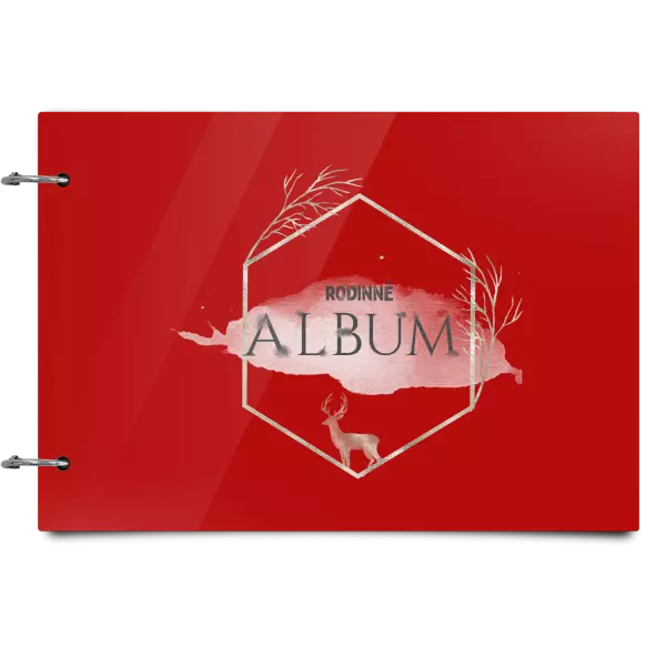 Plexi album sa sponami Zlatý jeleň v šesťuholníku