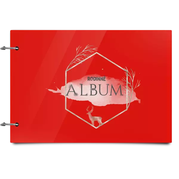 Plexi album sa sponami Zlatý jeleň v šesťuholníku