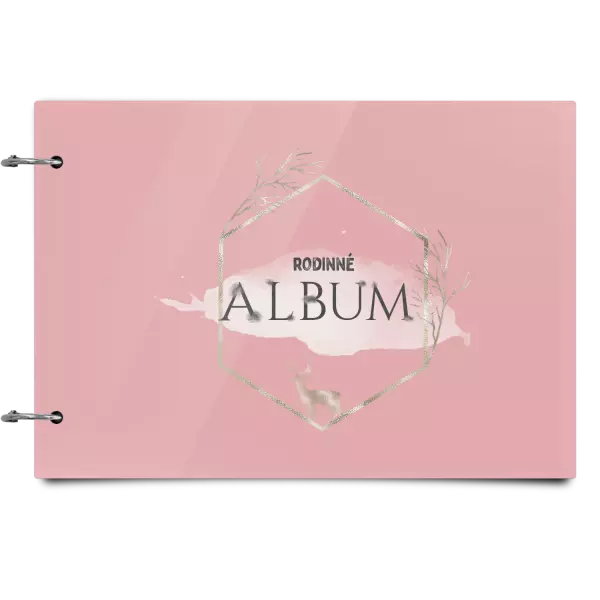 Plexi album sa sponami Zlatý jeleň v šesťuholníku
