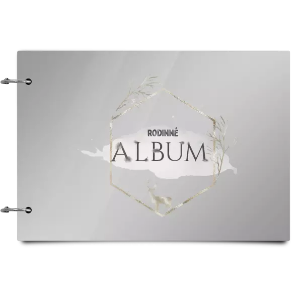 Plexi album sa sponami Zlatý jeleň v šesťuholníku