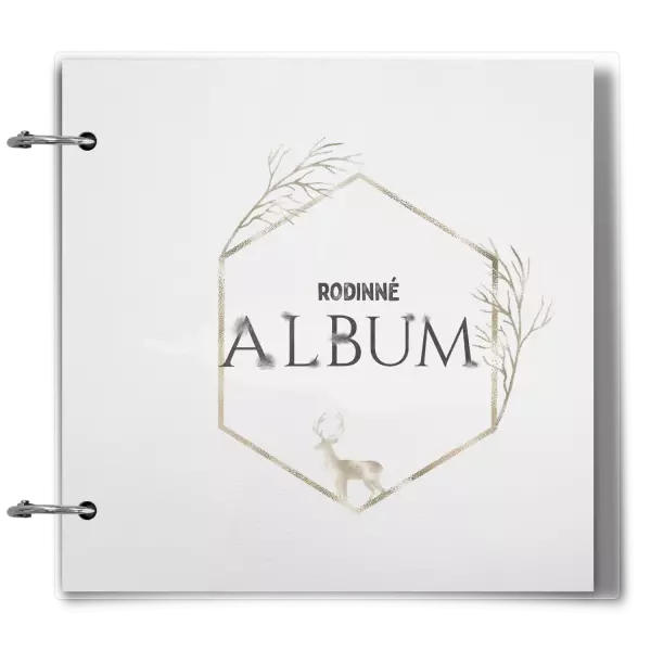 Plexi album sa sponami Zlatý jeleň v šesťuholníku