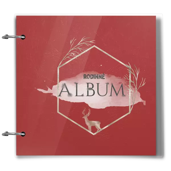 Plexi album sa sponami Zlatý jeleň v šesťuholníku