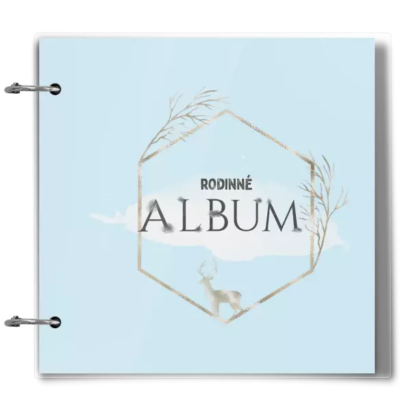 Plexi album sa sponami Zlatý jeleň v šesťuholníku